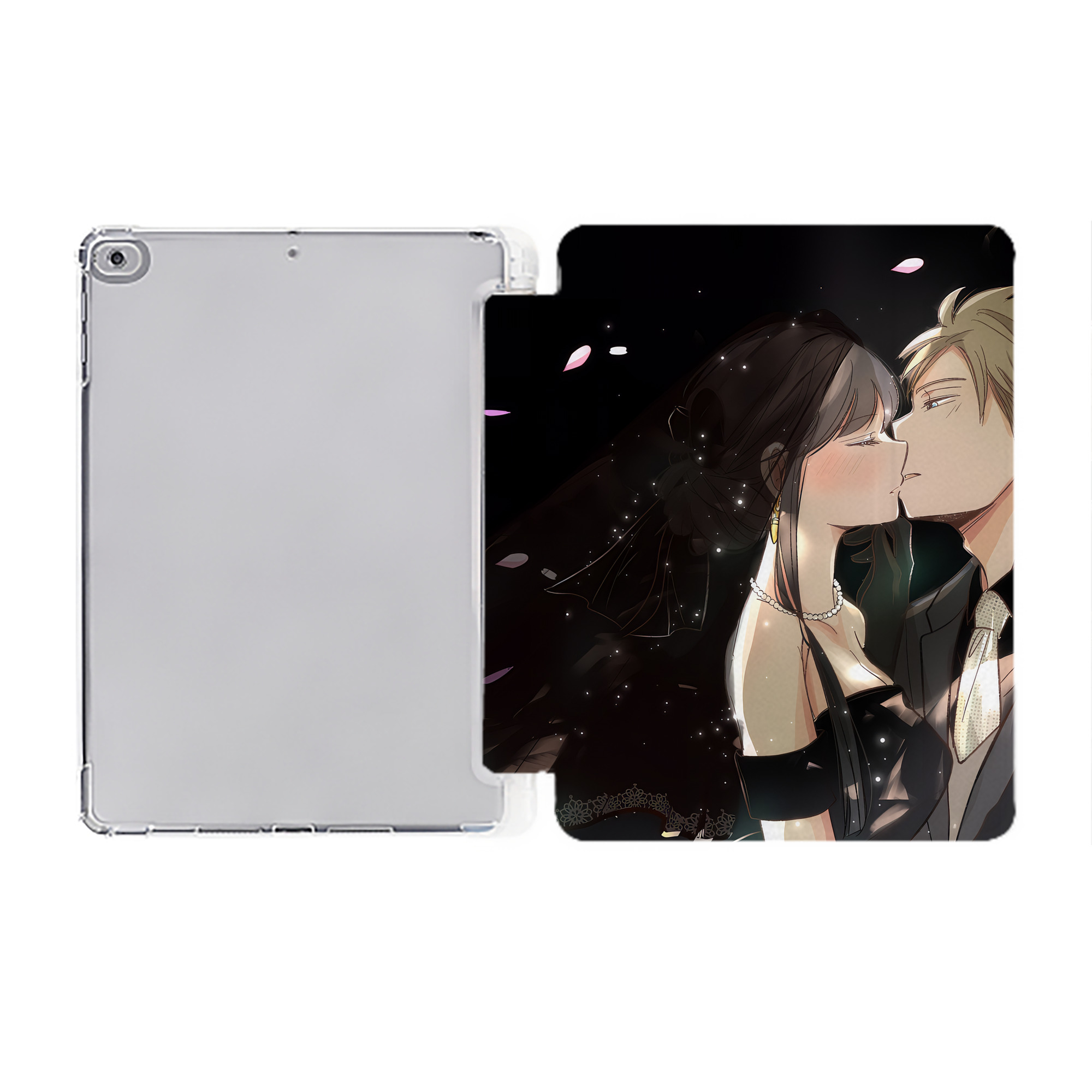 （画像用） SPY×FAMILY间谍家家酒 IPad ケース ペン収納付き 三つ折りスタンド PUレザー×シリコン 対応機種9.5/10.5/10.9インチ
